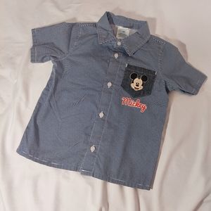 Disney Baby Mickey Mouse Short-Sleeve Collared Shirt